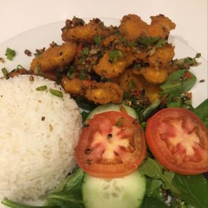 spicy cha cha at Loving Hut in Orange