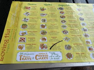 Menu Options  at Loving Hut in Orange