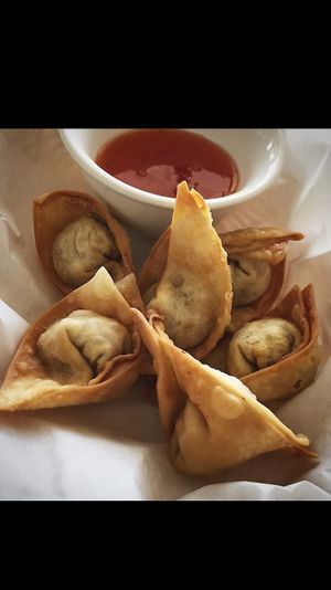 Wontons  at Loving Hut in Orange
