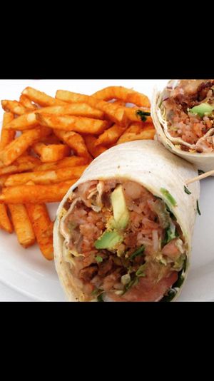 Burrito at Loving Hut in Orange