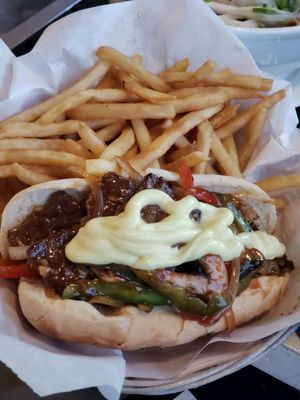 Philly sandwich  at Loving Hut in Orange