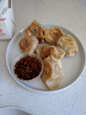 Bok Choy & Mushroom Dumplings (vegan) at Dumpling the Noodle in Seattle