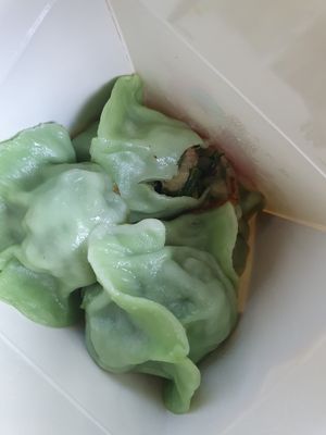 Vegan dumpling at Dumpling the Noodle in Seattle