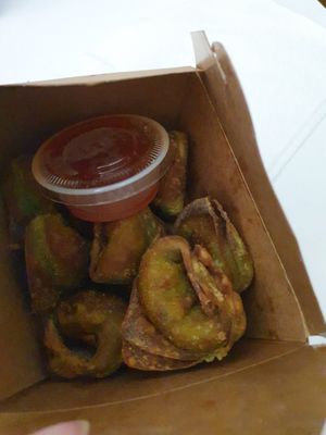 Crispy vegan wonton at Dumpling the Noodle in Seattle