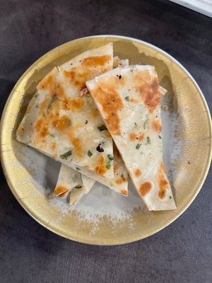 Onion pancake  at Dumpling the Noodle in Seattle