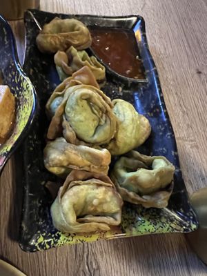 Crispy vegan wonton  at Dumpling the Noodle in Seattle