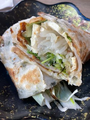 Jayang tofu pancake roll  at Dumpling the Noodle in Seattle