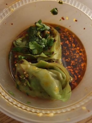 Chili oil dumpling at Dumpling the Noodle in Seattle