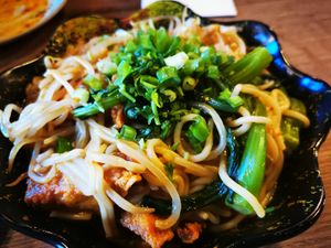 Spicy noodles at Dumpling the Noodle in Seattle