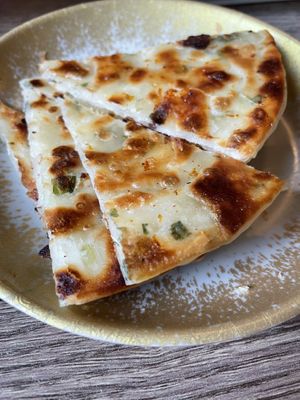 Green onion pancakes  at Dumpling the Noodle in Seattle