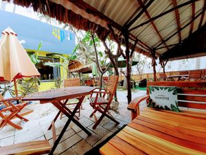 Outside seating at YoYo Vegetarian Food - Seaside in Phan Thiet