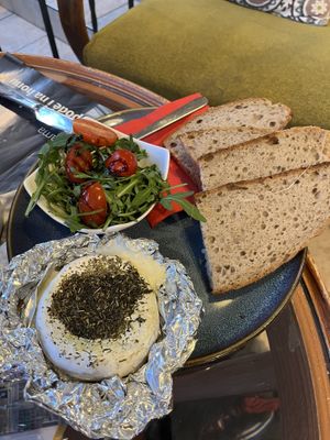 Grilled Camembert   at Coffee & Books in Decin