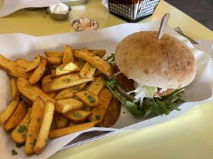 Awesome Avocado burger  at Nøne Meat in Luebeck