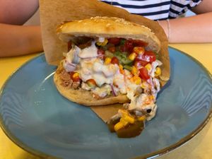 Vöner Jackfruit at Nøne Meat in Luebeck