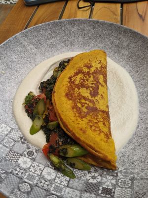 Chickpea scramble at Bounty Beets - Le Meridien Mina Seyahi in Dubai