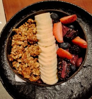 Açai bowl at Bounty Beets - Le Meridien Mina Seyahi in Dubai