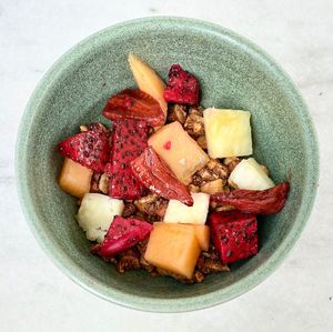Granola bowl at Bounty Beets - Le Meridien Mina Seyahi in Dubai