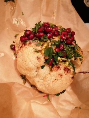 Baked cauliflower at Bo's Co in Celerina