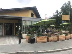 Outside at Bo's Co in Celerina