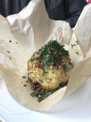 Baked Cauliflower, Tel Aviv style, delish! at Bo's Co in Celerina