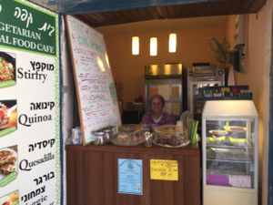 The proprietor at Tree of Life in Safed
