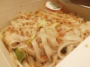 Takeaway mock chicken noodles at Pho in Sheffield