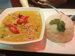 Curry this isnt chicken at Pho in Sheffield