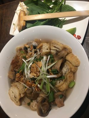 Tofu & mushroom pho at Pho in Sheffield