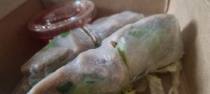 Vegan chicken  summer rolls - takeaway at Pho in Sheffield