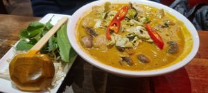 Curry noodle soup at Pho in Sheffield