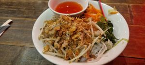 Vermicelli noodles with this isnt chicken at Pho in Sheffield