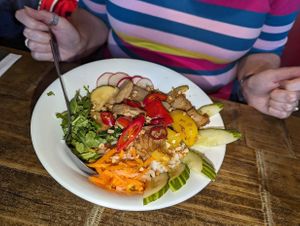 'This isn't Chicken' rice bowl at Pho in Sheffield
