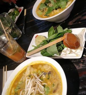 Curry noodle soup at Pho in Sheffield