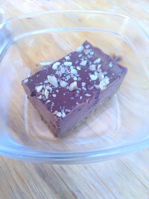 Le gâteau cru au chocolat at Brawcoli in Lorient