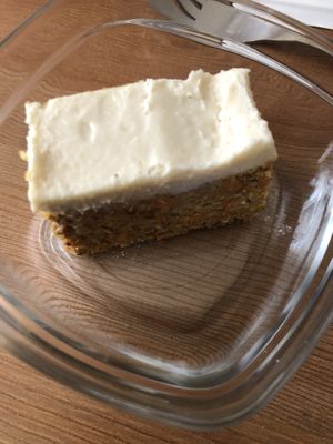 Carrot cake at Brawcoli in Lorient