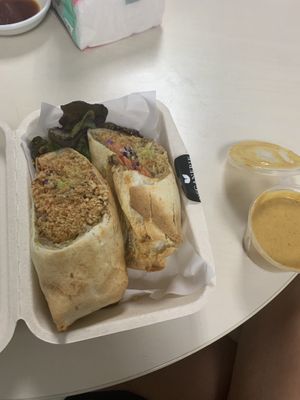 Satay wrap at Veganerie - Nana in Bangkok