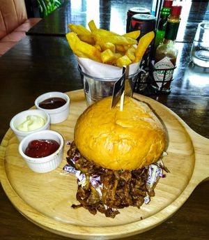 BBQ Pork Sandwich at Veganerie - Nana in Bangkok