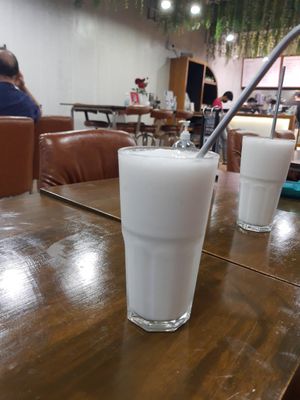 The coconut shake (fave) at Veganerie - Nana in Bangkok