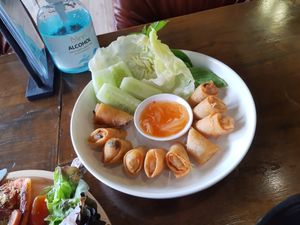 Spring rolls (fried) at Veganerie - Nana in Bangkok