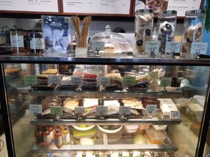 Dessert display at Veganerie - Nana in Bangkok