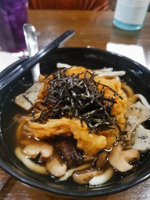 Tempura udon at Veganerie - Nana in Bangkok