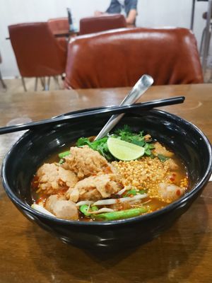 Tom yam at Veganerie - Nana in Bangkok