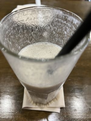 Almond banana drink   at Veganerie - Nana in Bangkok