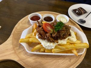 Overloaded fries  at Veganerie - Nana in Bangkok