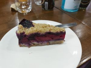 Blackberry and apple pie at Veganerie - Nana in Bangkok