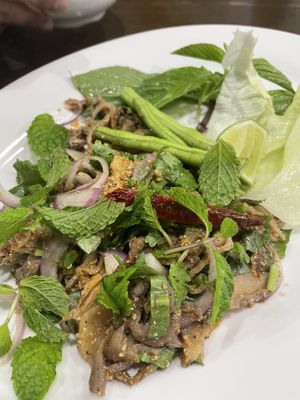 mushroom larb   at Veganerie - Nana in Bangkok