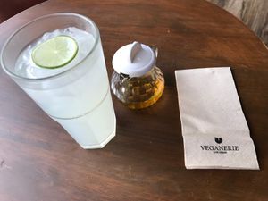 Limeade with coconut syrup at Veganerie - Nana in Bangkok