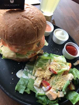 the salad at Veganerie - Nana in Bangkok