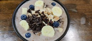 Choco/PB smoothie bowl at Veganerie - Nana in Bangkok