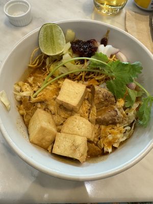 Tofu noodles  at Veganerie - Nana in Bangkok